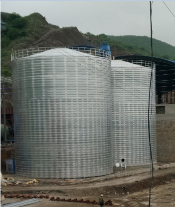 景洪粮食钢板仓的安装全过程不用热焊接